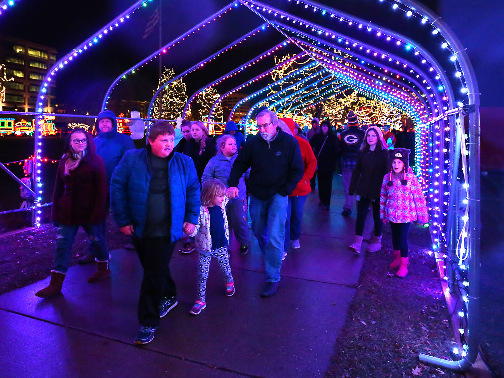 2017 Rotary Lights display in Riverside Park